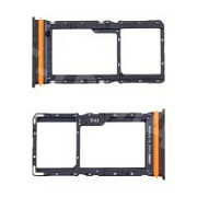 Держатель SIM для Xiaomi Poco M7 4G/Redmi 15 4G (25062PC34G/25062RN2DY) Черный