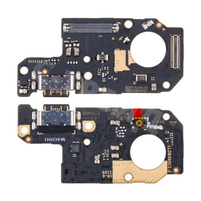 Шлейф для Xiaomi Redmi Note 12 4G (23021RAA2Y) плата на системный разъем/микрофон - Премиум