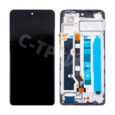 Дисплей для Tecno Spark 20 Pro (KJ6) модуль с рамкой Черный - OR