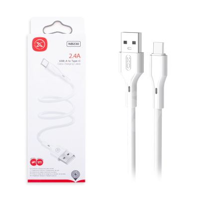 Кабель USB - Type-C XO NB230 (2.4A) Белый