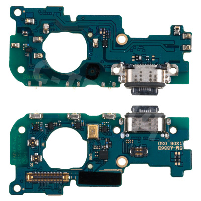 Шлейф для Samsung Galaxy A33 5G (A336B) плата системный разъем/микрофон