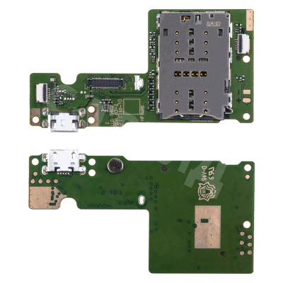 Шлейф для Lenovo Tab M10 (TB-X505X) плата системный разъем/разъем SIM/микрофон