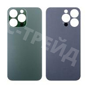Задняя крышка для iPhone 13 Pro (A2640) Зеленый (стекло, широкий вырез под камеру, логотип)