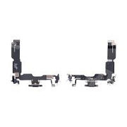 Шлейф для iPhone 15 Plus (A3094) на системный разъем/микрофон Черный - Премиум