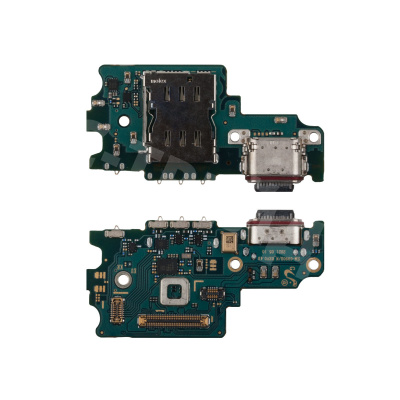 Шлейф для Samsung Galaxy S21 FE (G990B/EU version) плата на системный разъем/разъем SIM/микрофон - Премиум