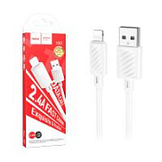 Кабель USB - Lightning Hoco X88 (2.4А, 2 м) Белый