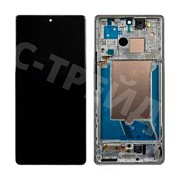Дисплей для Infinix GT 20 Pro (X6871) модуль с рамкой Серебро - OR