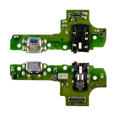 Шлейф для Samsung Galaxy A10s (A107F) плата системный разъем/разъем гарнитуры/микрофон - Премиум