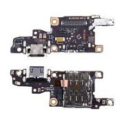 Шлейф для Huawei Nova 14 Pro (MIA-AL00) плата на системный разъем/разъем SIM/микрофон - Премиум