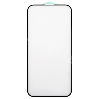Защитное стекло "Стандарт" для iPhone 14 Pro Max Черный (Полное покрытие)