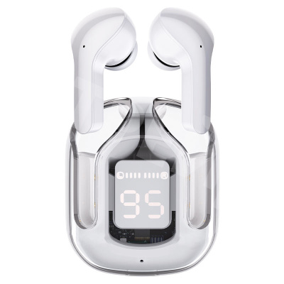 Беспроводные наушники Bluetooth Acefast T6 (TWS, вакуумные, с дисплеем, ENC шумоподавление) Серый