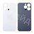 Задняя крышка для iPhone 13 Pro (A2640) Белый (стекло, широкий вырез под камеру, логотип)