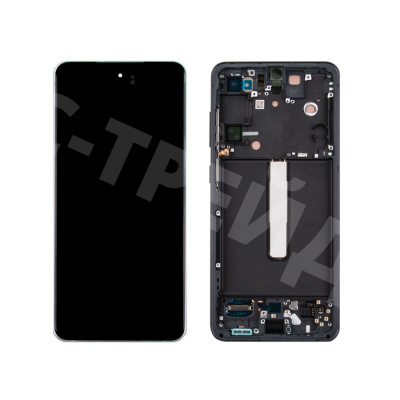 Дисплей для Samsung Galaxy S21 FE (G990B) модуль с рамкой Серый - OR (SP)