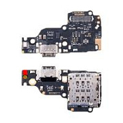 Шлейф для Xiaomi Redmi Note 13 4G (23129RAA4G/23124RA7EO/23129RA5FL) плата системный разъем/разъем SIM/микрофон