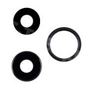 Стекло камеры для iPhone 16e (A3408/A3409/A3410/A3212) Черный