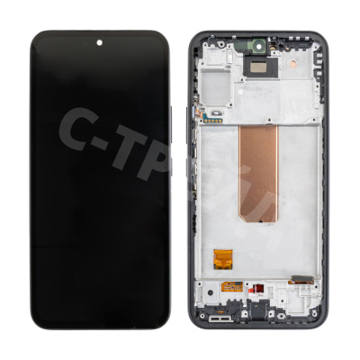 Дисплей для Samsung Galaxy A54 5G (A546E) модуль с рамкой Черный - Сервисный Оригинал