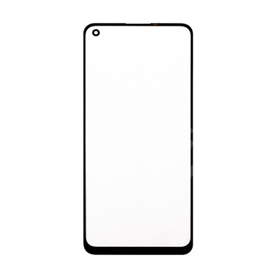 Стекло для переклейки Realme 8 4G/8 Pro (RMX3085/RMX3081) с OCA пленкой Черный - OR (Mitsubishi)