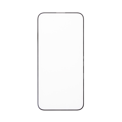 Защитное стекло "Стандарт" для iPhone 15 Pro Черный (Полное покрытие)