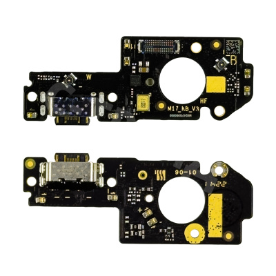 Шлейф для Xiaomi Poco X5 5G (22111317PG) плата системный разъем/микрофон - Премиум