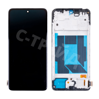 Дисплей для Xiaomi Redmi Note 14 4G (24117RN76O/24117RN76G) модуль с рамкой Черный - (OLED)