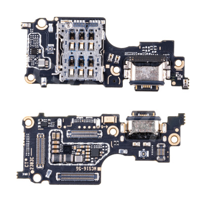 Шлейф для Vivo V27 5G (V2246) плата на системный разъем/разъем SIM/микрофон