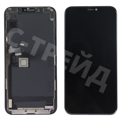 Дисплей для iPhone 11 Pro (A2215) в сборе с тачскрином Черный (Soft OLED, Full HD) (площадка под IC)