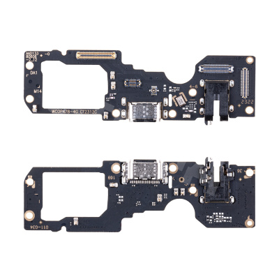 Шлейф для OPPO A78 4G (CPH2565) плата на системный разъем/разъем гарнитуры/микрофон