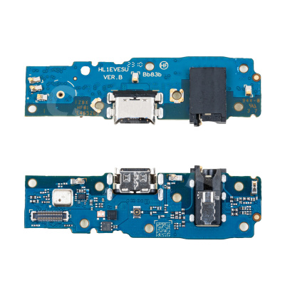 Шлейф для Huawei Nova Y61 (EVE-LX9N) плата на системный разъем/разъем гарнитуры/микрофон - Премиум