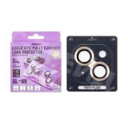 Защитное стекло линзы камеры Remax GL-89 для iPhone 15/15 Plus (комплект 2 шт.) Желтый