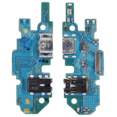 Шлейф для Samsung Galaxy A10 (A105F) плата системный разъем/разъем гарнитуры/микрофон