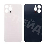 Задняя крышка для iPhone 12 Pro Max (A2411) Золото (стекло, монолит, широкий вырез под камеру, логотип) - Премиум