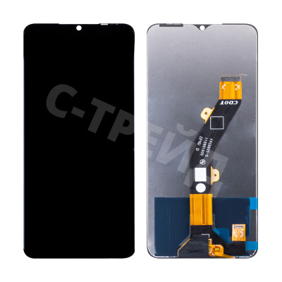 Дисплей для Tecno POP 7 (BF6) в сборе с тачскрином Черный - Оптима