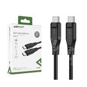 Кабель Type-C - Type-C Acefast C3-03 (3A, 60W, PD, 1.2 м) Черный