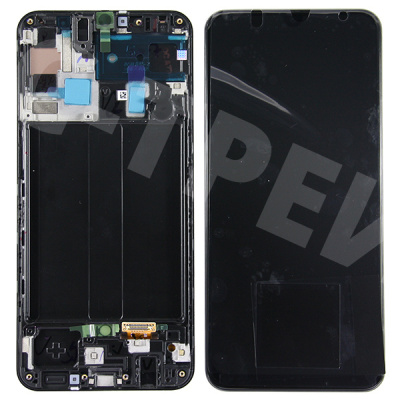 Дисплей для Samsung Galaxy A50 (A505F) модуль с рамкой Черный - OR (SP)