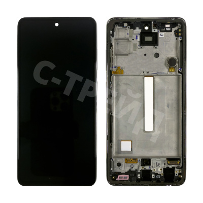 Дисплей для Samsung Galaxy A52/A52 5G/A52s 5G (A525F/A526B/A528B) модуль с рамкой Черный - OR Ref. (SP)