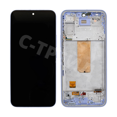 Дисплей для Samsung Galaxy A54 5G (A546E) модуль с рамкой Фиолетовый - Сервисный Оригинал