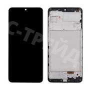Дисплей для Samsung Galaxy M32 (M325F) модуль с рамкой Черный - (OLED)