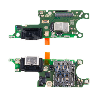 Шлейф для Huawei Honor X9c (BRP-NX1) плата на системный разъем/разъем SIM/микрофон - Премиум