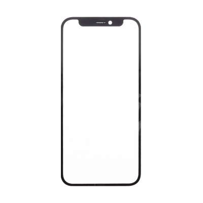 Стекло для переклейки iPhone 12 mini (A2399) с OCA пленкой Черный - OR (Feaglet)