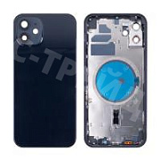 Корпус для iPhone 12 (1 Sim) Черный - Премиум