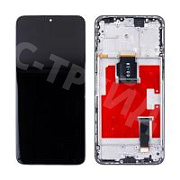Дисплей для Huawei Honor X8a 4G/Honor 90 Lite (CRT-LX1/CRT-NX1) модуль с рамкой Серебро - OR