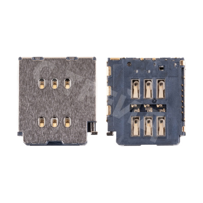 Коннектор SIM для iPhone 15 Pro/15 Pro Max (2 Sim) (A3102/A3106)