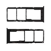 Держатель SIM для Samsung Galaxy A02 (A022G) Черный