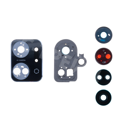 Стекло камеры для Huawei Honor X7a/X7a Plus (RKY-LX1) в сборе с рамкой Черный