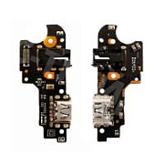 Шлейф для Realme C3/Realme 5 (RMX2020/RMX1927) плата системный разъем/разъем гарнитуры/микрофон