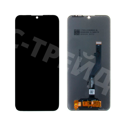 Дисплей для ZTE Blade A5 2020/A7 2020 в сборе с тачскрином Черный - Оптима