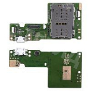 Шлейф для Lenovo Tab M10 (TB-X505X) плата системный разъем/разъем SIM/микрофон