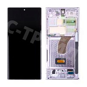 Дисплей для Samsung Galaxy S23 Ultra (S918B) модуль с рамкой Лавандовый - OR (SP)