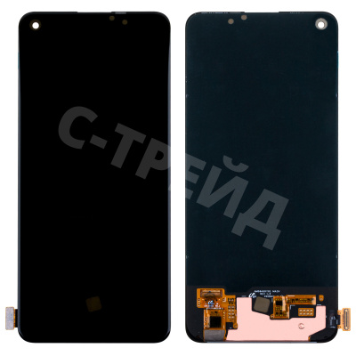 Дисплей для Realme 8 4G (RMX3085) в сборе с тачскрином Черный - (OLED)