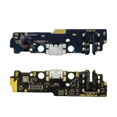 Шлейф для Xiaomi Poco C51 (2302EPCC4I) плата системный разъем/разъем гарнитуры/микрофон - Премиум